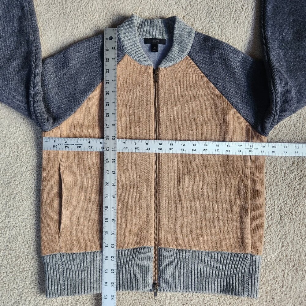 NWOT J. Crew 100% Bonded Wool Varsity Jacket - Picture 6 of 14
